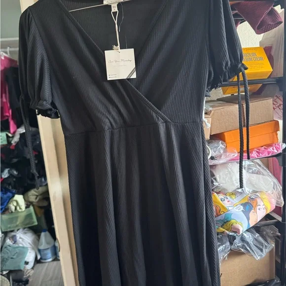 See You Monday | Dresses | Juniors See You Monday Black Dress Size Large |  Poshmark